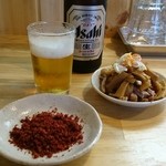 自家製中華そば としおか - ビールとおつまみ