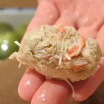寿しの吉乃 - カニ身と味噌、にぎりで