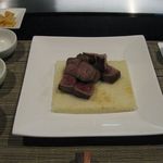 鉄板焼ステーキハウス 一立園 - ステーキ（国産牛、100g）(2015.11)