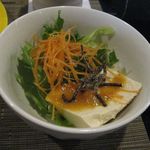 鉄板焼ステーキハウス 一立園 - 豆腐サラダ(2015.11)