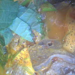 ハヌリ 池袋 - 生だと少し癖のある「エゴマの葉」は鍋で食べると美味しい！