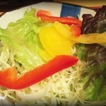 Marugame - 唐揚げ定食のサラダ