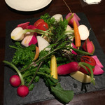 炭火焼き＆ワイン Vintun - 野菜の盛り合わせ