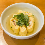 Akashiyaki-style dashi rolled egg