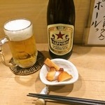 丞怜家 - ビールは赤星