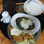 Korian Dainingu Sai - 「おろしハンバーグ（ポン酢）＆白身魚フライ」　780円