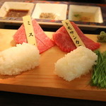 李昇 - 希少赤身の炙り寿司