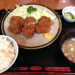 Tonkatsu Maruichi - 上ヒレかつ（1,600円）＆ご飯セット定食（450円）