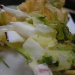 棟梁 - 「烏賊と海老のかき揚げ」の烏賊♪
