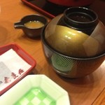 奈良屋 - 2015年11月：朝食…御味噌汁、のり