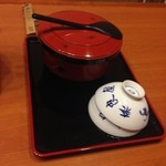 奈良屋 - 2015年11月：朝食…御飯はテーブルにおひつサーブです(^^)何気にお茶碗も奈良屋の文字入り♪