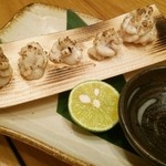 いなせ 寅”衛門 - 真鱈白子の黒七味焼き１２８０円(201512)