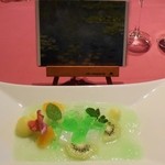 レストラン八間蔵 - デザート「睡蓮」クロード・モネ