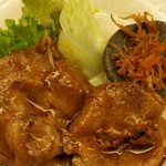 居心屋 福元 - ランチパスポート  豚ロースしょうが焼き  どアップ