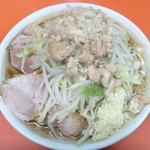 ラーメン二郎 神田神保町店 - ラーメン＋ニンニクアブラ