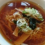 明蝦 - セットの醤油ラーメン