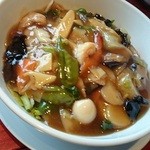 明蝦 - 単品五目中華丼