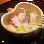 祇園 なん波 - お造り　剣先いか、タイ、ヨコワ