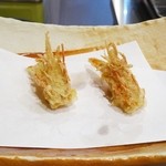 秋田 てんぷら みかわ - 海老の頭