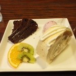 雪詩慕雲 - ケーキプレート