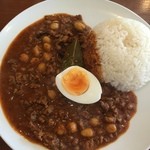 OKANO CURRY - 『ひよこ豆のスパイシーラム肉のキーマカレー』様（900円）※辛さ５を指定。
