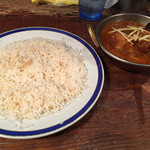 シェフのチキンカレーとバスマティライス