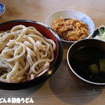 手打うどん 松屋 - 2015年12月　もり+天ぷら