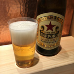 Washoku To Tachiguizushi Nachura - 瓶ビール（580円）