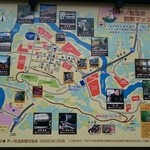 渓流の宿　渓山 - 芦ノ牧温泉の地図。渓山は地図の左上。