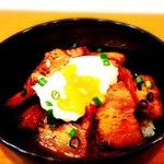 Grilled fatty tuna braised rice bowl