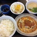 なか卯 - かつとじ定食　￥730