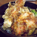 末広そばや - かに天丼UP_2010-07-08