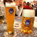 Hofbräuhaus - ビール1L＆ノンアルビール0.5L