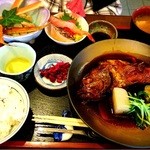 ファミリーれすとらん ひろせ 寿し正 - 煮魚御膳（2015.11）