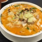 Hidaka ya - 〆はモツ野菜ラーメンで決まり(^o^)/