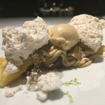 レフェルヴェソンス - 2015/12_メローな秋～焼き栗のクレームともち小麦のクレープ、プラリネのアイスクリーム、銀杏と薯リクールのジュレ