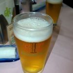 茨城ゴルフ倶楽部レストラン - 昼の瓶ビール