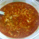 「タンタンスープ・中辛(500円)」[平成27年10月16日(金)撮影]