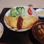 いせや - オムレツ定食850円