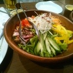 釜炊きご飯と炭焼きステーキ フジタ 久地店 - 特製サラダ