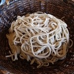 快庵 - 【H27.12.3】石倉葱の天もり蕎麦１０００円。
            