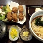 はるりん - カキフライ定食（ぶっかけ）