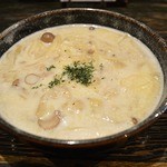 珈琲はうす あんず村 - 期間限定“きのこのクリーム　どんすぱ”