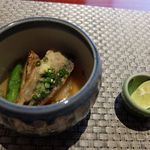 耽美 下村 - 新秋刀魚と旬菜
      　揚出し