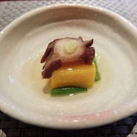耽美 下村 - 南瓜豆腐蛸旨煮　サーベル豆生姜美味餡