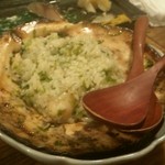 居酒屋　ちょーちょ - 帆立生のりバター焼きの〆雑炊