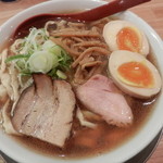 麺や 七彩 - 味玉ラーメン（醤油)970円中盛