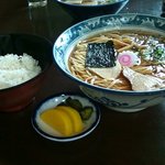 清見そば本店 - 大ラーメンと小ライス