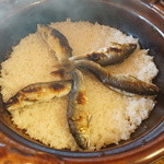 比良山荘 - 鮎ごはん