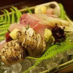 比良山荘 - 鯉の洗い、琵琶湖鰻の焼き霜